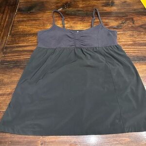 Athleta Black and Dark Purple Tank Top